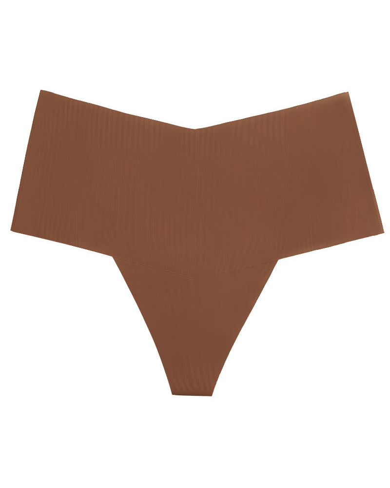 Mid-Waist Seamless Non-Pinch Ice Silk Breathable Thong Underwear