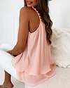 Pink Pearls Decor Layered Cami Top