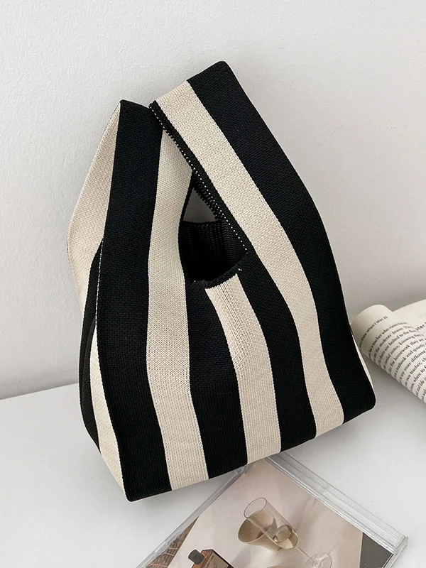 Original Creation Contrast Color Striped Bags Accessories