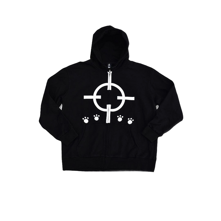 Kuma Embroidered Zip Up Hoodie - O.P