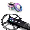 Titanium Alloy Crank Bolt Locking Screw W/ Bike Crank Arm Cap Fixing Crank Screw
