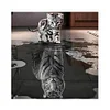 Cat Tiger - Diamant rond partiel - 30x30cm