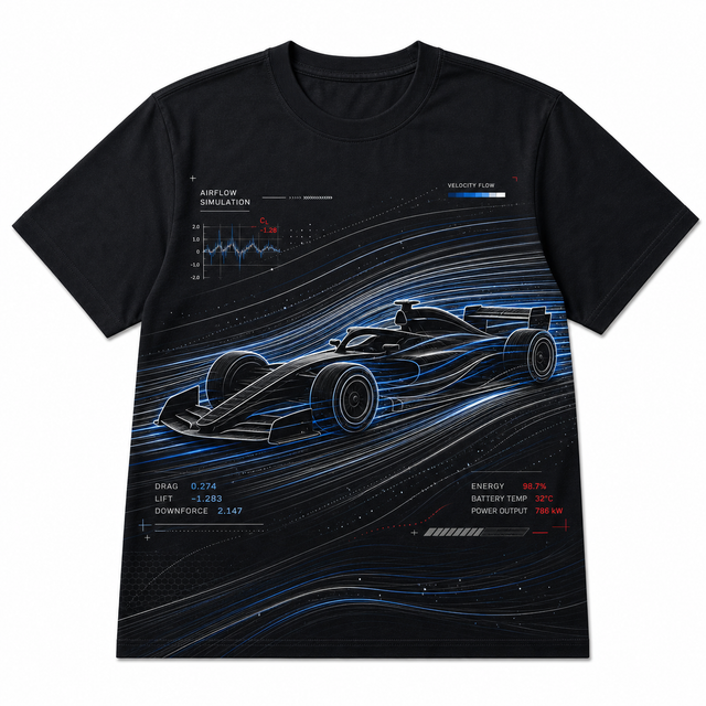 Motorsport Blueprint Speed Cotton T-Shirt
