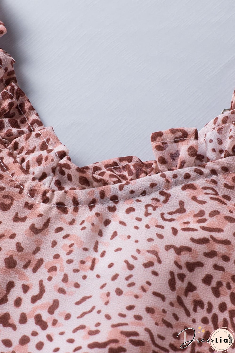 Pink Leopard Print Sexy Shift Tank Top