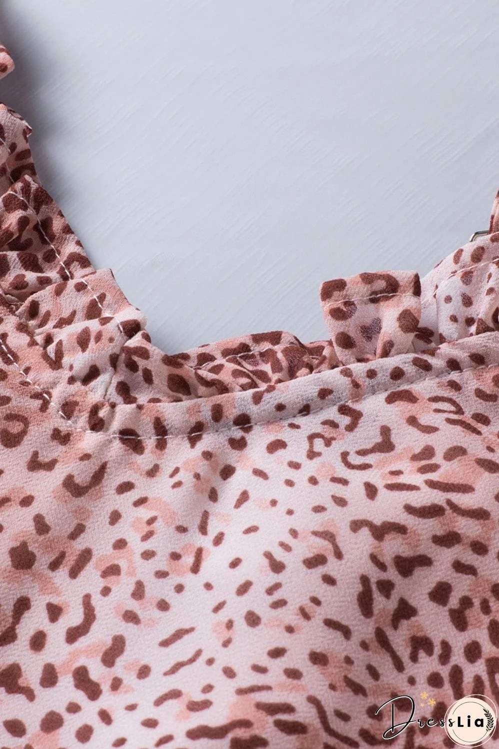 Pink Leopard Print Sexy Shift Tank Top