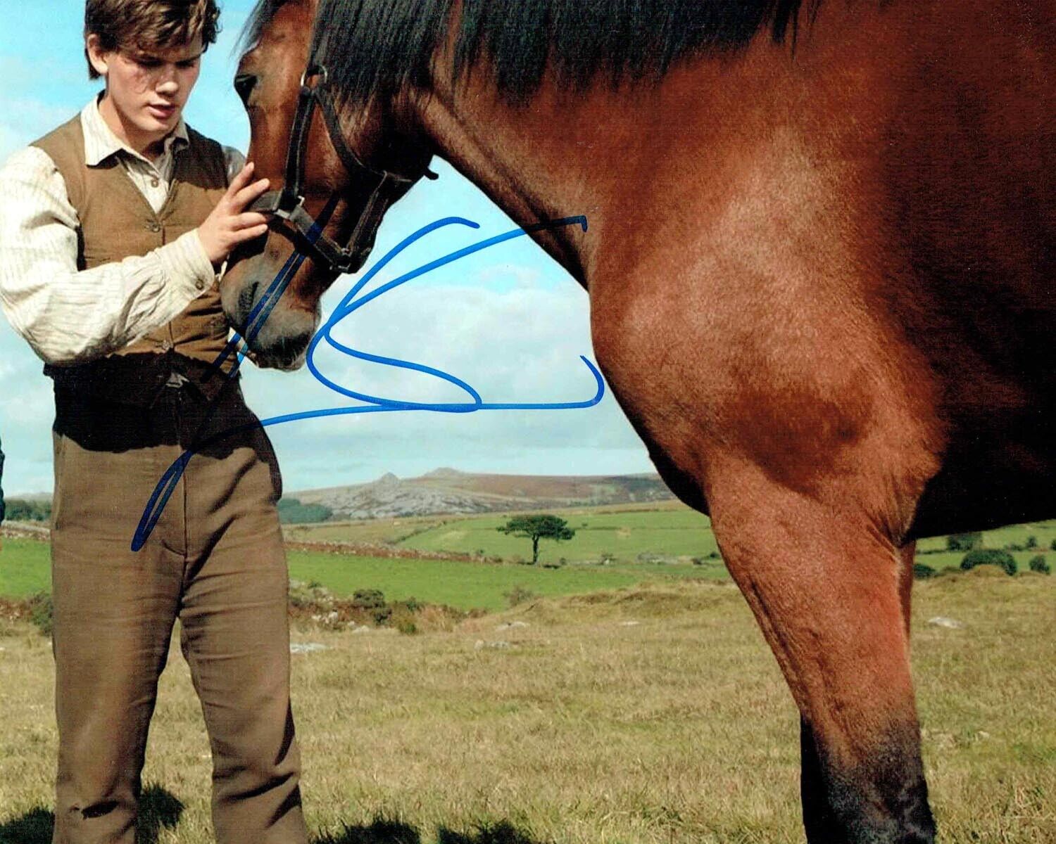 Jeremy IRVINE War Horse English Actor SIGNED Autograph 10x8 Photo Poster painting AFTAL COA