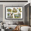 Garden Small Objects-14CT Stamped Cross Stitch 62*47cm/24.41*18.5in(Big Size) tapestrymarket