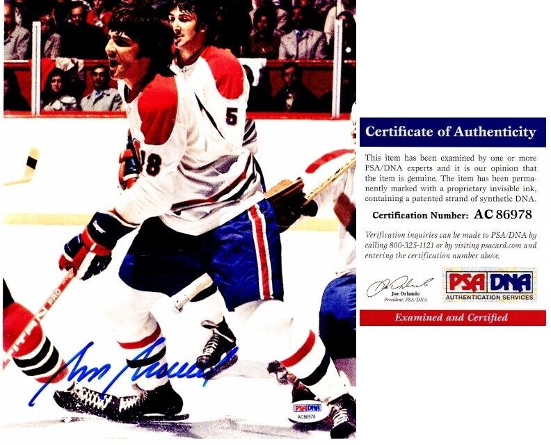 Serge Savard Signed Autographed Montreal Canadiens 8x10 inch Photo Poster painting + PSA/DNA COA