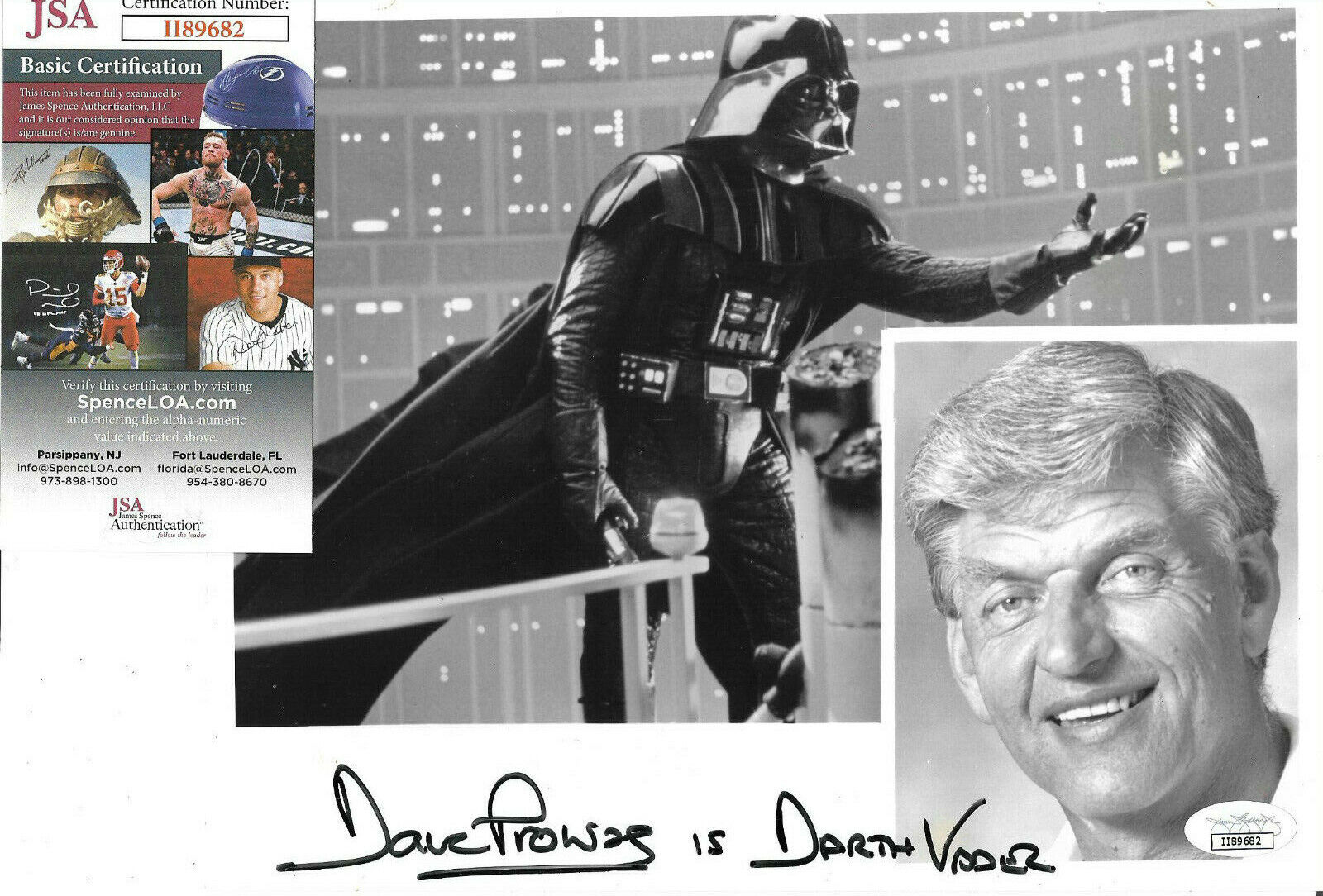 Dave Prowse Signed 8x10 Photo Poster painting Autographed, Star Wars, Darth Vader, JSA COA