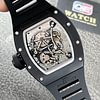 Richard Mille RM055 Black Ceramic Skeleton dial Black Rubber Strap Super Clone