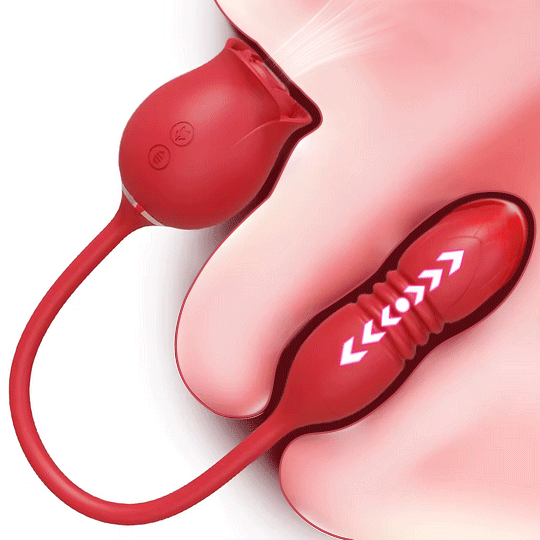 DualVibe Rose &ndash; Compact Dual-Vibe Rose Toy with Clitoral Air Suction & G-Spot Vibration Duo By Rose Toy