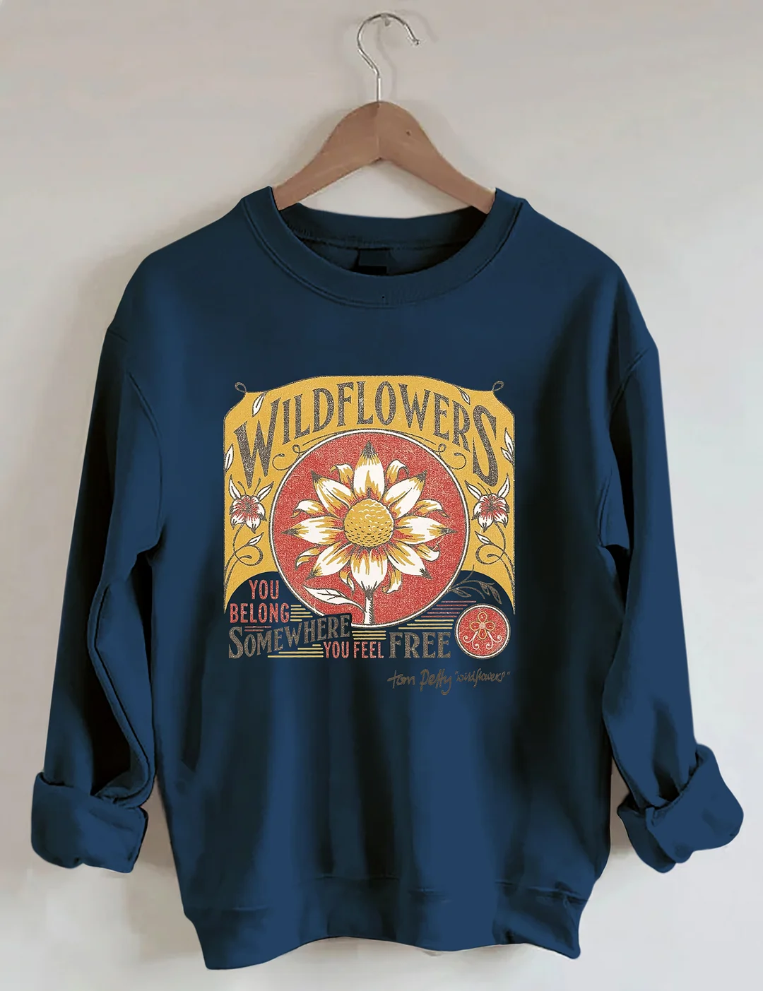 Tom Petty Wildflowers Natural Sweatshirt
