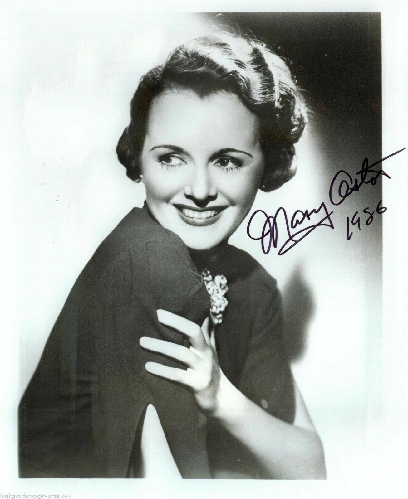 MARY ASTOR ACTRESS Photo Poster painting (DECEASED) SIGNED JSA AUTHENTICATED COA #38675