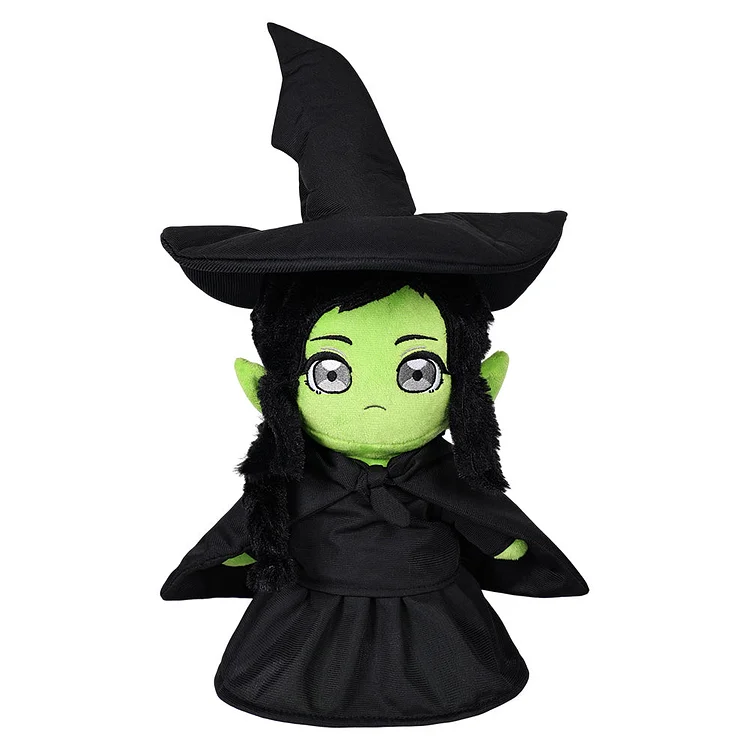 Wicked (2024) Elphaba Cosplay Plush Toys Cartoon Soft Stuffed Dolls Mascot Birthday Xmas Gift