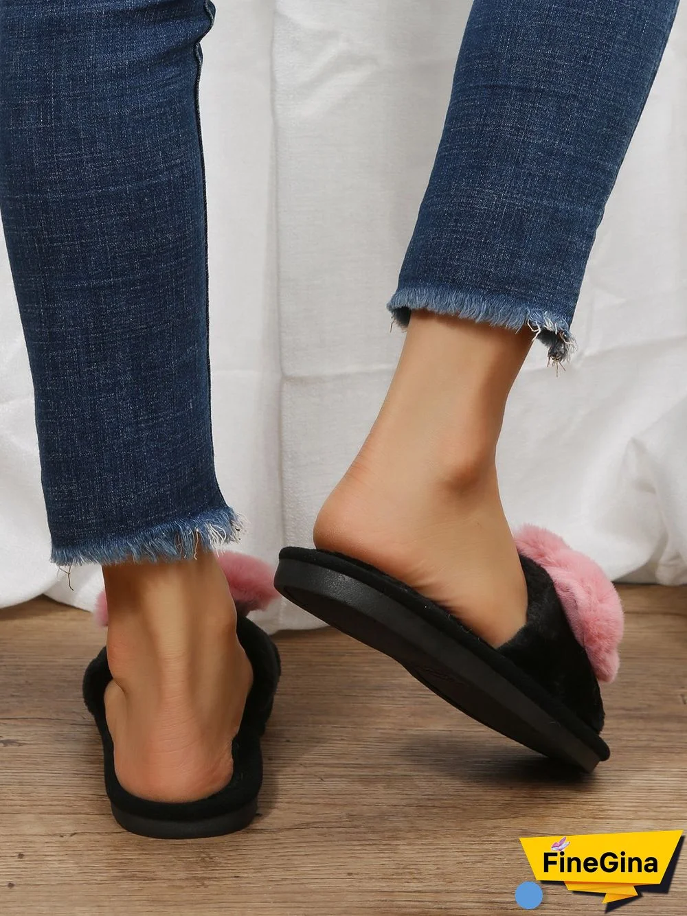 Women's Comfortable Soft Love Fluff Home Slippers