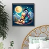 Eeyore und B&auml;r - Rundbohrer Diamantmalerei - 40*40cm
