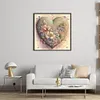 Flower Heart - 11CT Stamped Cross Stitch 50*50cm tapestrymarket