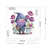 >SALE<5D DIY Partial Special Shaped Drill Diamond Painting Purple Gnome Decor 30x30cm