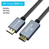 DisplayPort 1.4 to HDMI 2.1 Cable 8K@60Hz 4K@120Hz Mini DP to HDMI HDR Video Cord for Amplifier TV PS4 PS5 RTX3080 NS Projector SIKAI CASE