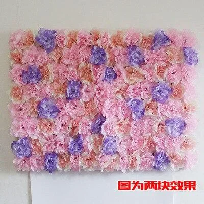 40x60cm Silk Rose Flower Champagne Artificial Flower DIY Wedding Decoration Flower Wall Panels Romantic Wedding Backdrop Decor 1118