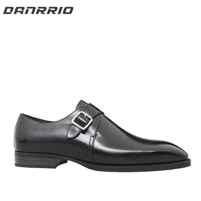 DANRRIO Single Button Monk Handmade Business Leather Shoes DANRRIO.COM DANRRIO
