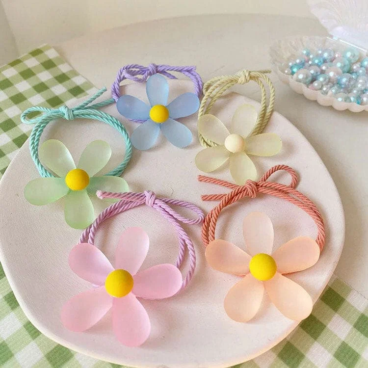 Flower Hair Tie Set