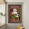 That'S What I Do I Read Books I Drink Wine And I Know Things-11CT Stamped Cross Stitch 40*60cm tapestrymarket