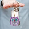 5pcs DIY Bird Full Drill Special Shaped Diamond Painting Keychains Pendant