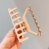8PCS Minimal Plain Color Triangle Hair Claws