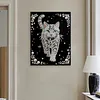 (30x40cm)DIY Pearl Painting Framed Cat Handmade Pearl Material Art Kit Living Room Decor
