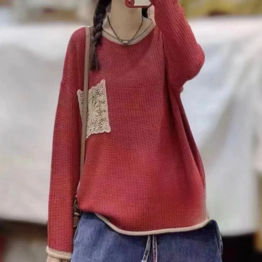 Chicfifth Sweater Women Winter Long Sleeve High Quality Autumn Vintage Top Knitted Cardigan