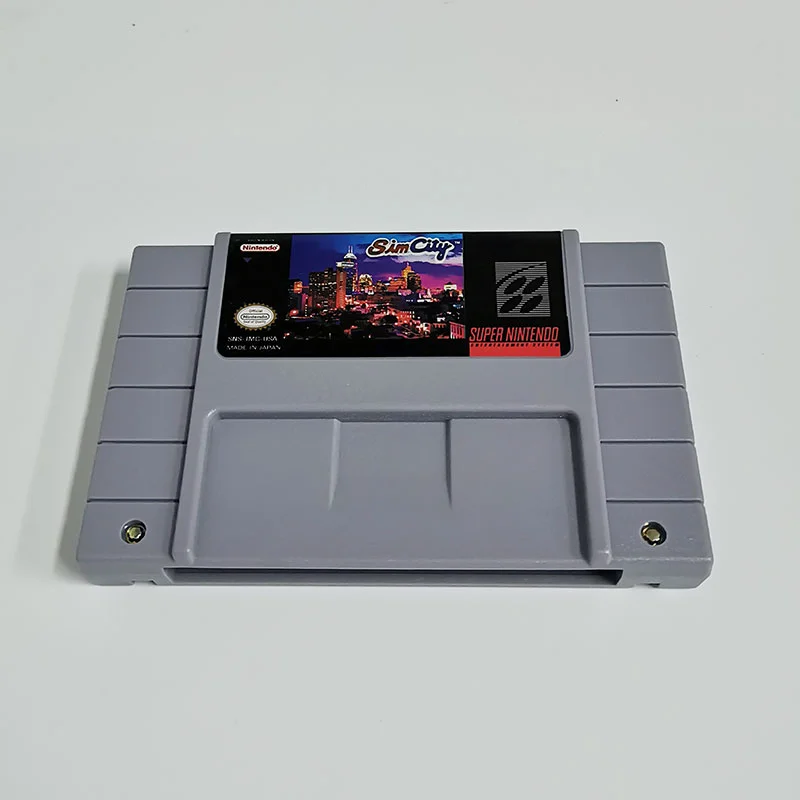 Sim City SNES For Super Nintendo Entertainment System - 16 Bit US Version Game Cartridge