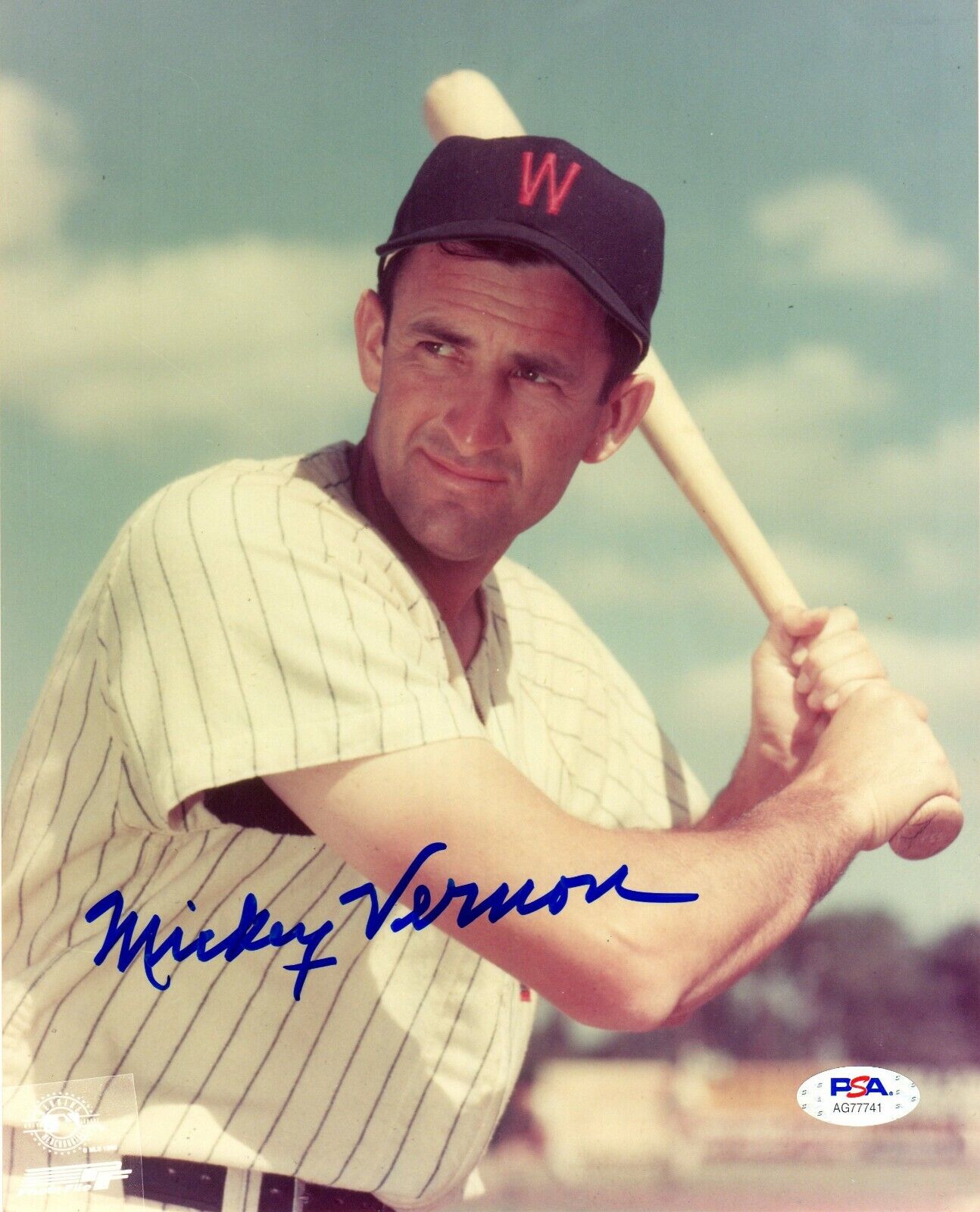 Mickey Vernon autographed signed 8x10 Photo Poster painting MLB Washington Senators PSA COA