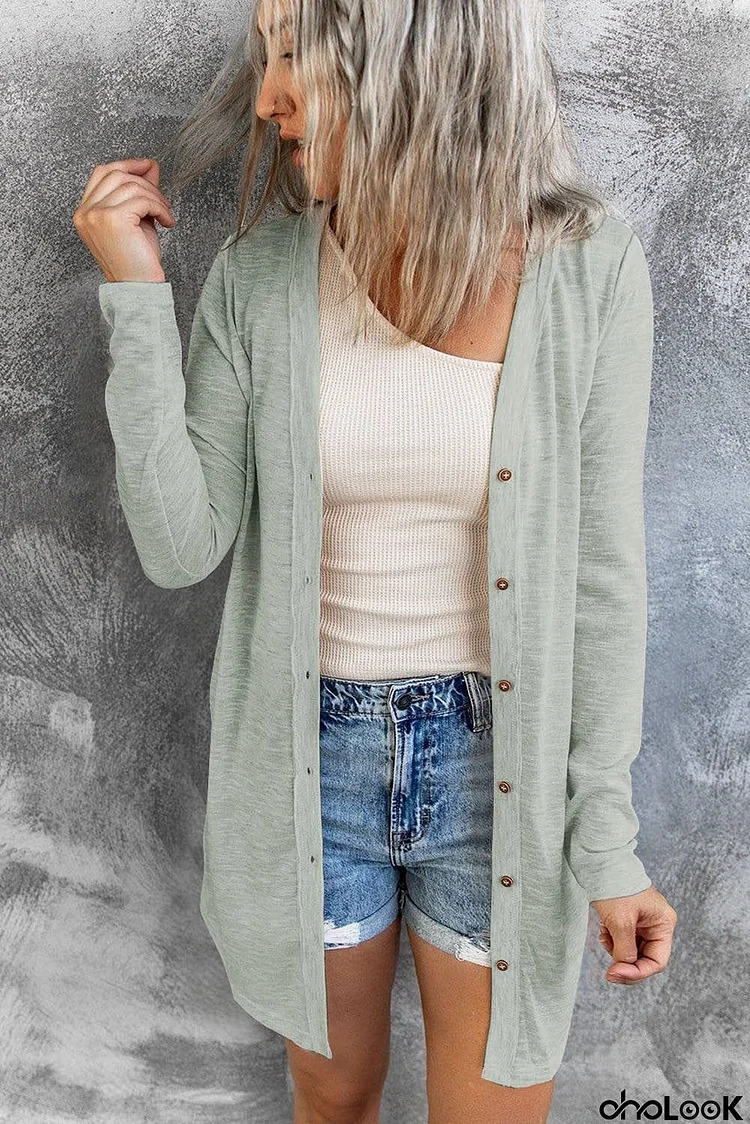 Lightweight Gray Cardigan