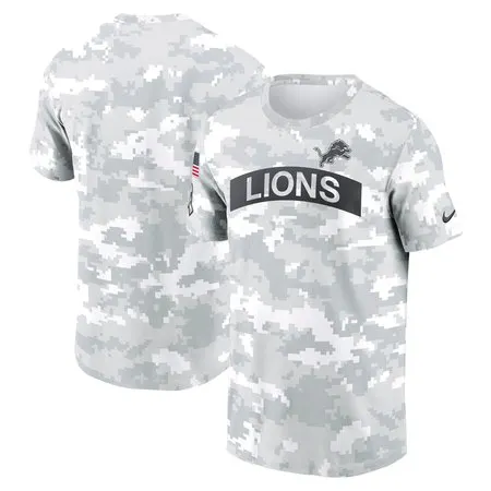 Men's Detroit Lions  Arctic Camo 2024 Salute To Service Performance T-Shirt