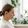 Bluetooth-Compatible Clip-On Sports Headphones Noise Reduction Single Ear Headphones Clip-On Open-Ear Earphones for Fitness Running Workout
