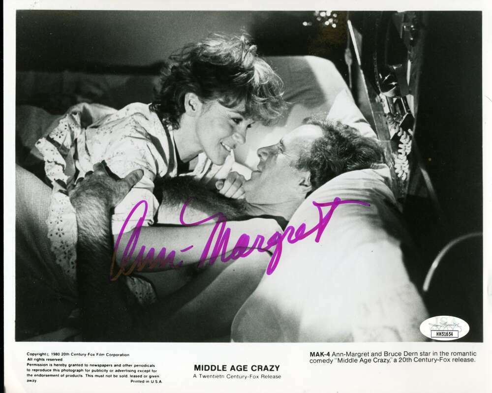 Ann Margret JSA Coa Signed 8x10 Photo Poster painting Autograph