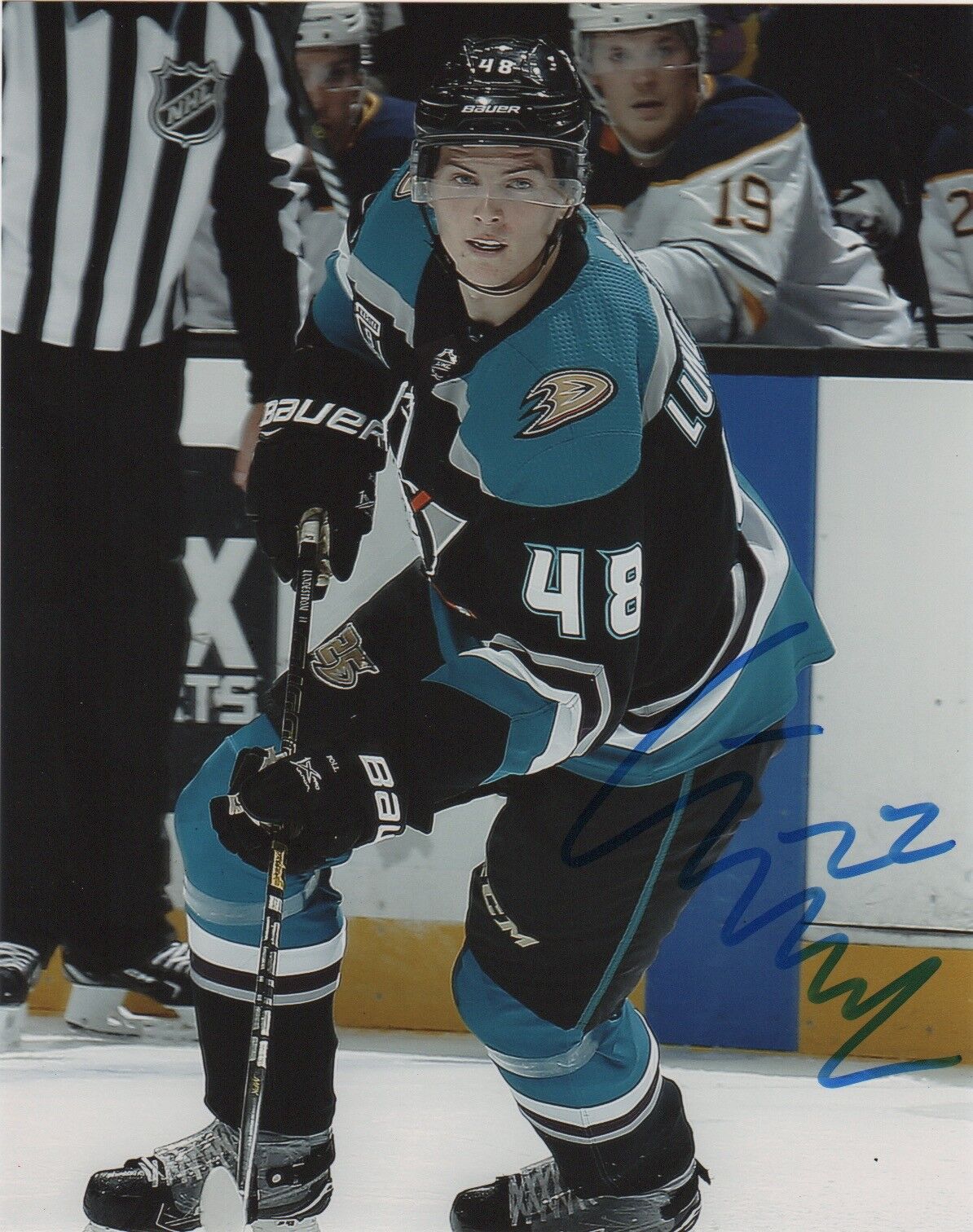 Anaheim Ducks Isac Lundestrom Autographed Signed 8x10 NHL Photo Poster painting COA #3