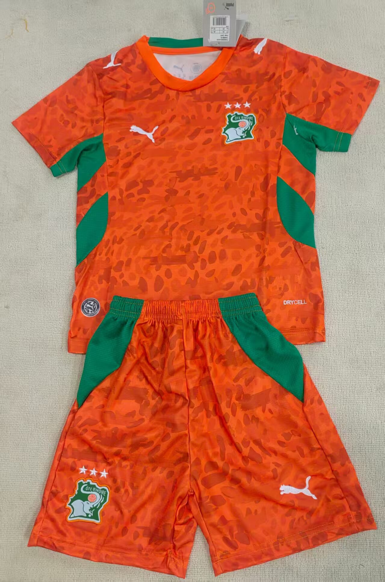2026 Kids Size Ivory Coast Home Football Jersey 1:1 Thai Quality