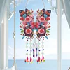 Double Sided Colorful Pattern 5D DIY Crystal Rhinestone Wind Bell Suncatcher Hanging Kits