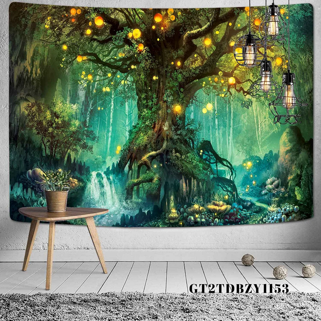 Mysterious Symbol Viking Tapestry Home Decor Bohemian Psychedelic Scene Yoga Mat Hippie Sheet Sofa Blanket Dragon Skull Tapestry