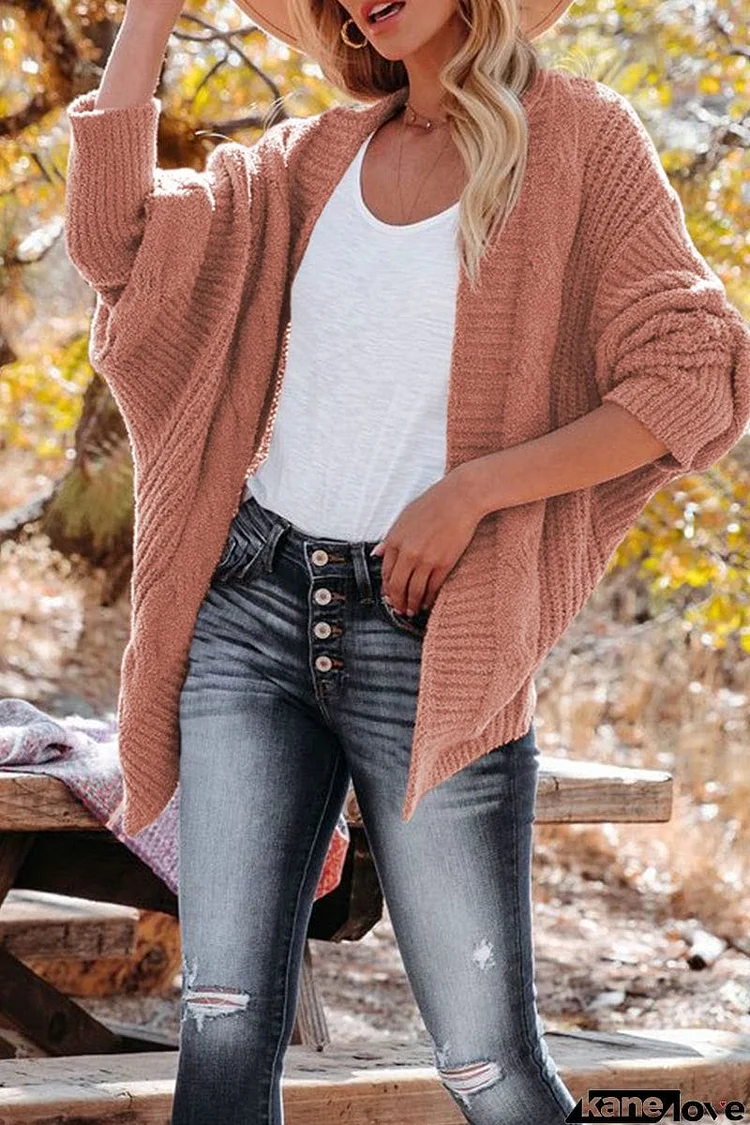 Casual Solid Color V Neck Cardigans(5 Colors)