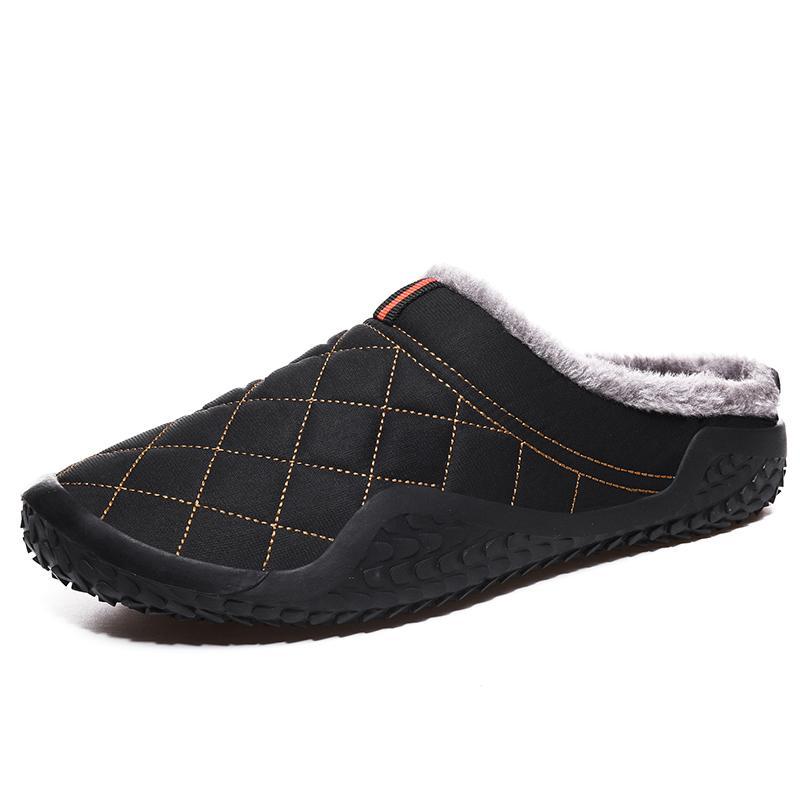 Dacomfy Men's Winter home slippers warm cotton shoes 
