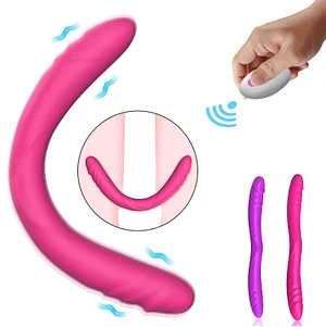 Wireless Remote Control Double-headed Vibrating Dildo For Couple Sex