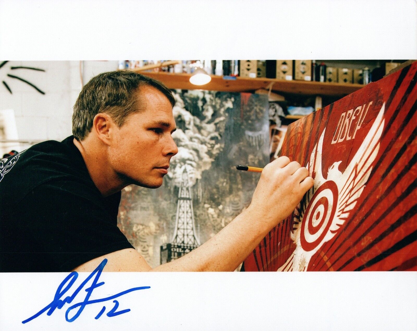 Shepard Fairey Signed Autographed 8x10 Photo Poster painting OBEY Artist COA VD