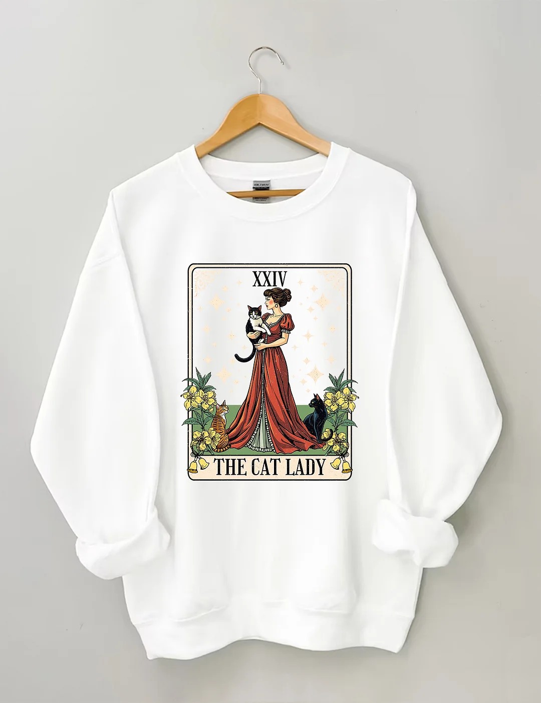 Cat Lady Tarot Card Sweatshirt