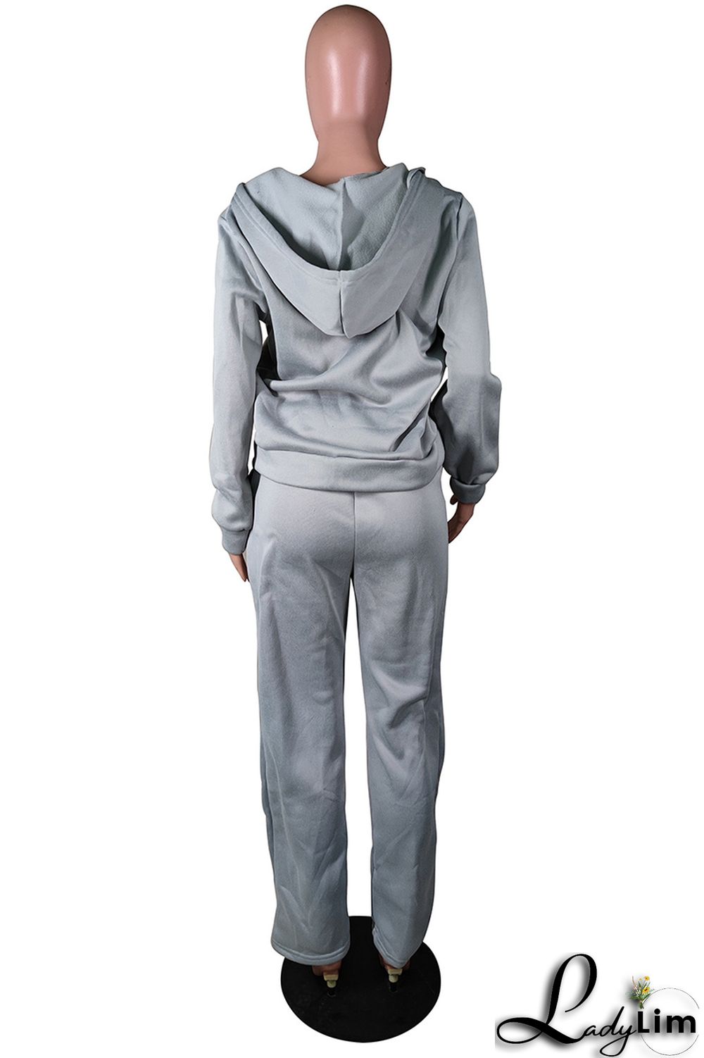 Red Fashion Casual Solid Basic Hooded Collar Long Sleeve Two Pieces