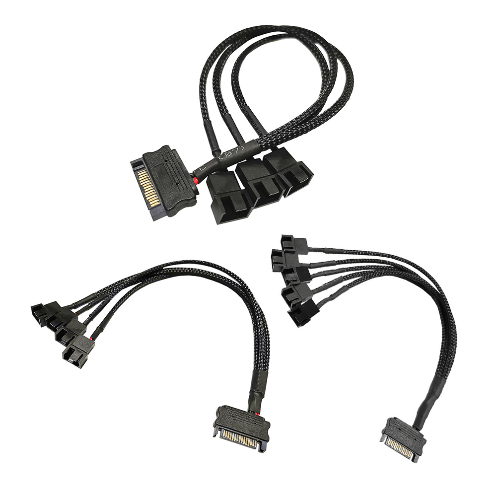 

SATA 1 to 3 4 5 4-Pin Power Cable 12V PC Cooling Fan Splitter Hub Converter, 501 Original