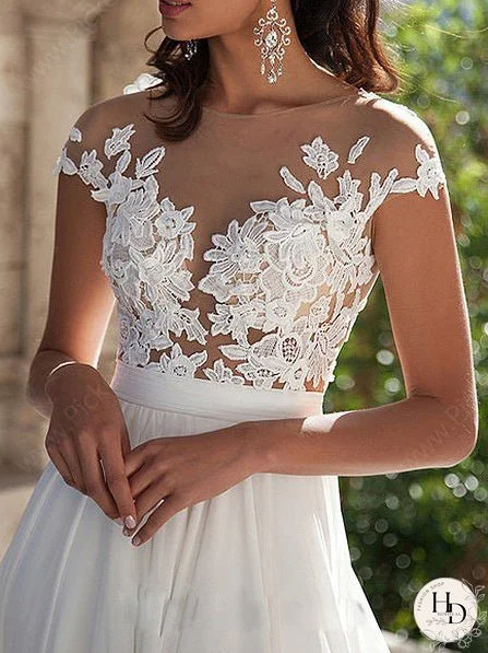 Lace Open Front Evening Dress