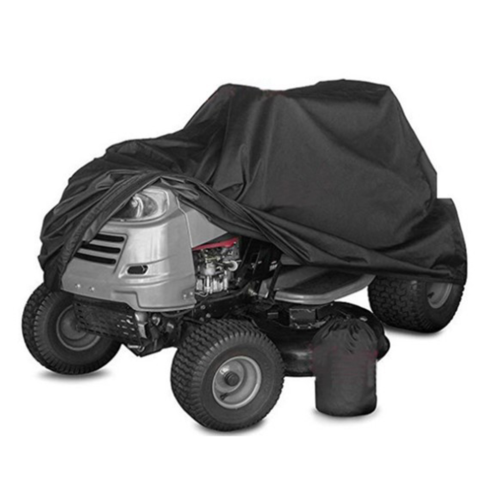 

Waterproof Oxford Cloth Lawn Mower Cover Tractor Protector Dust Cover Black, 501 Original